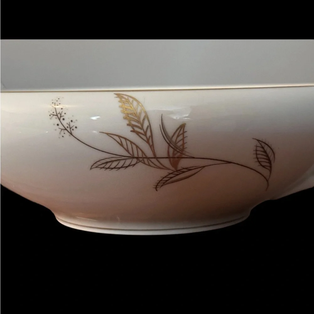 Elegant Noritake Japan 5693 White and Gold Serving Dish Bowl and Lid Vintage - Picture 5 of 7